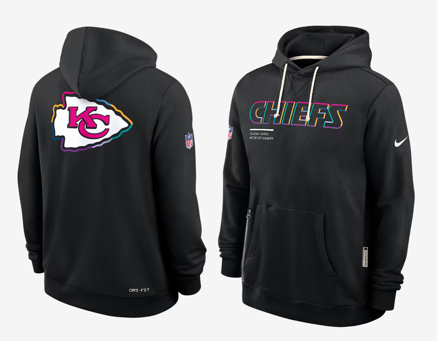 Men Kansas City Chiefs black 2025 Nike NFL hoodie->nfl t-shirts->Sports Accessory